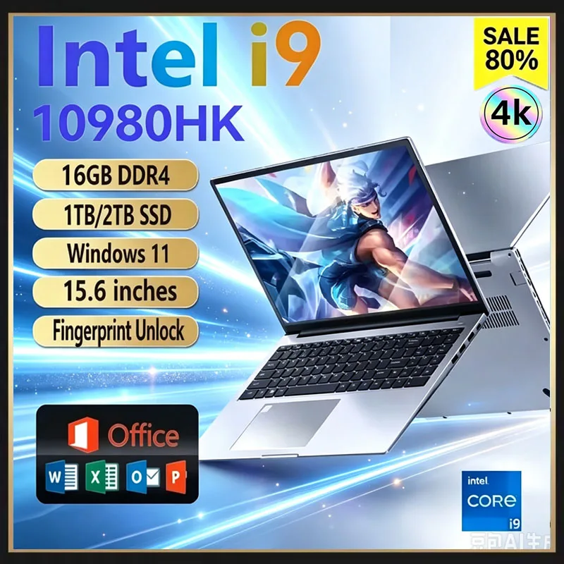 Ssd 2Tb - 15.6inch Potrable Laptop Intel Core I9