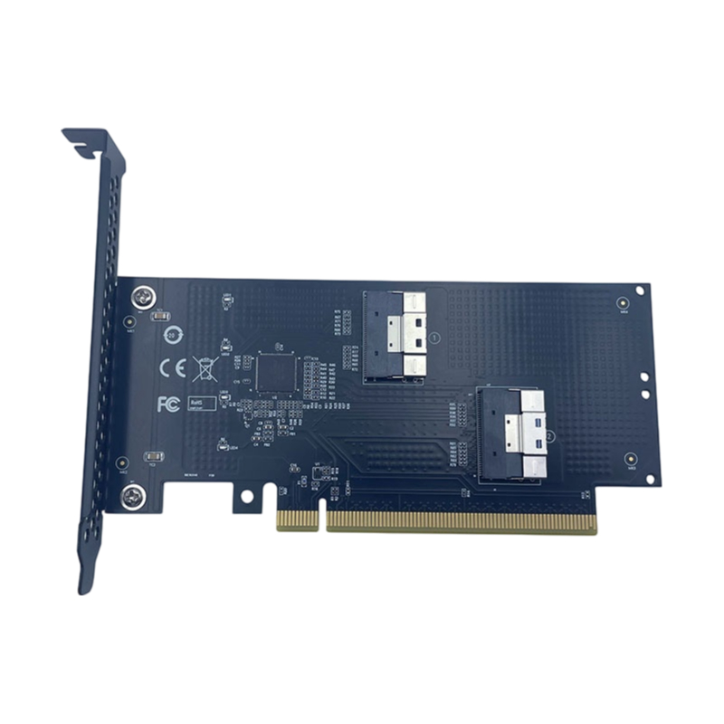 NEW PCIe X16 SFF‑8654 SlimSAS  - Memory Card Ssd 评论和价格