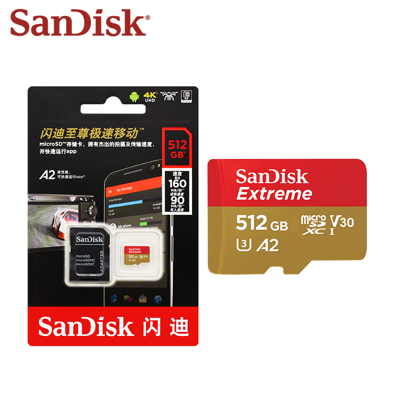 SanDisk Extreme V30 A2 microSD - Memory Card Ssd 评论和价格
