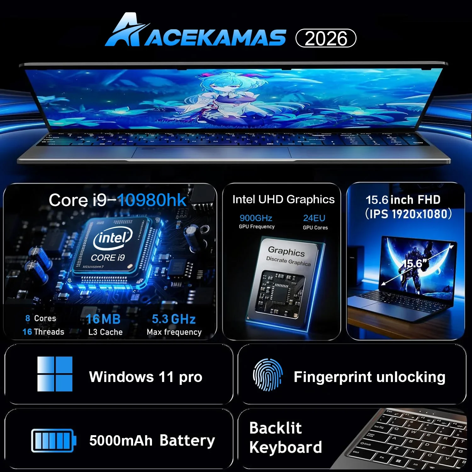 15.6inch Potrable Laptop Intel - Ssd 2Tb 评论和价格