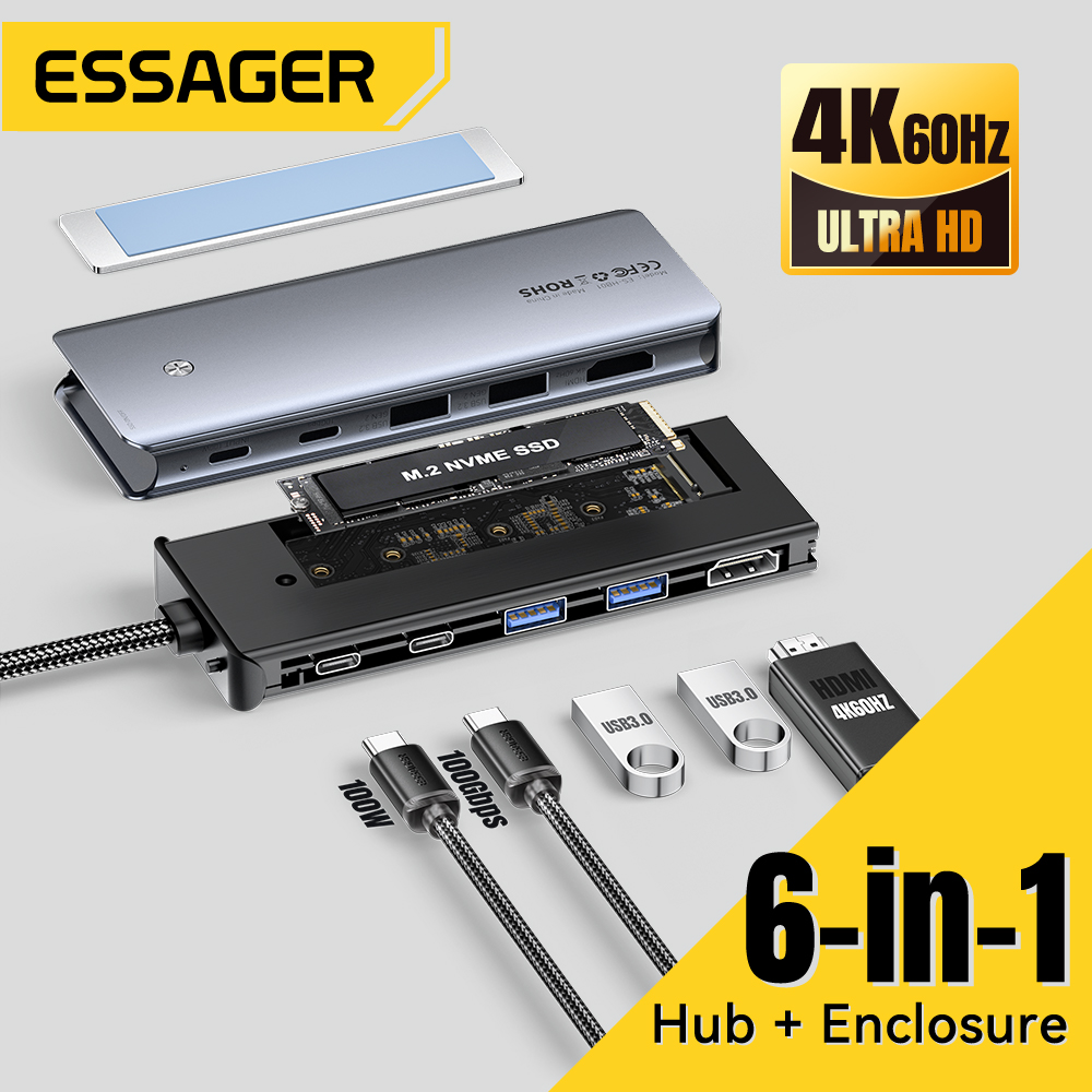 Essager USB C Hub With M.2 SSD - Ssd Hard Drive 评论和价格