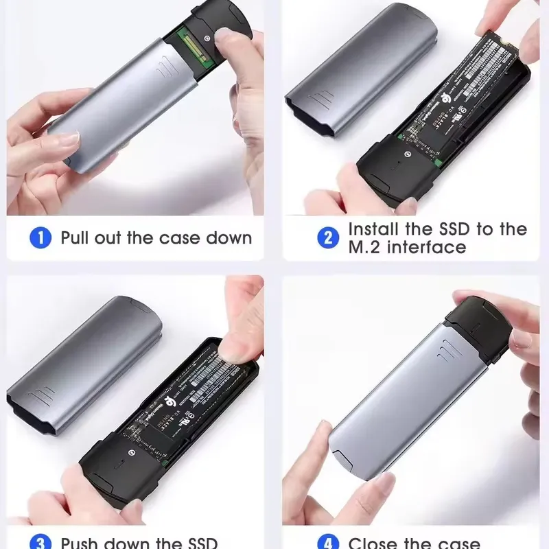 M2 NVMe SSD Enclosure 10Gbps A - External Ssd 评论和价格