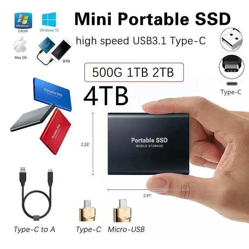 256TB SSD High-speed SSD USB 3 - External Ssd 评论和价格