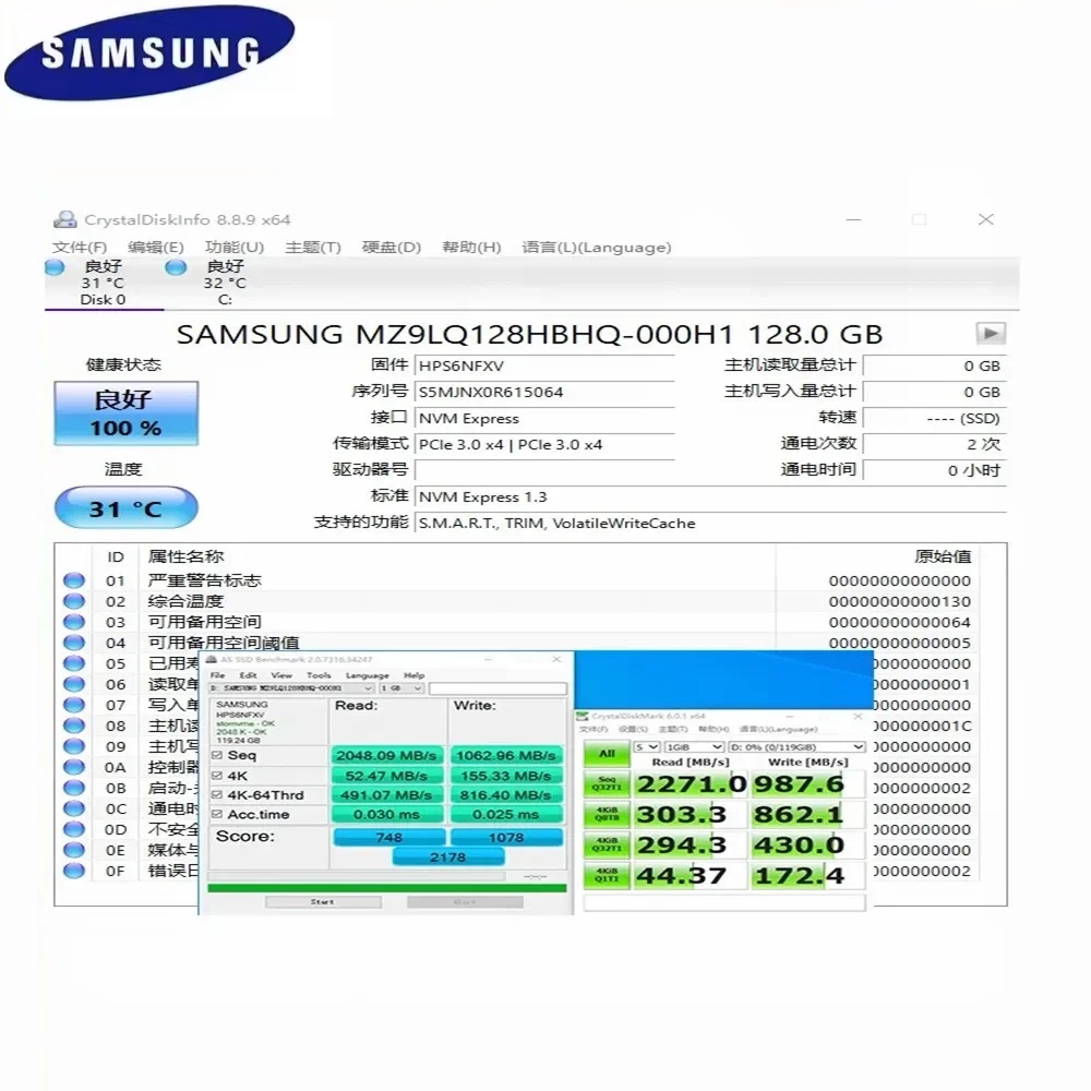 Samsung M.2 2230 SSD PM991a 1T - Samsung Ssd 评论和价格