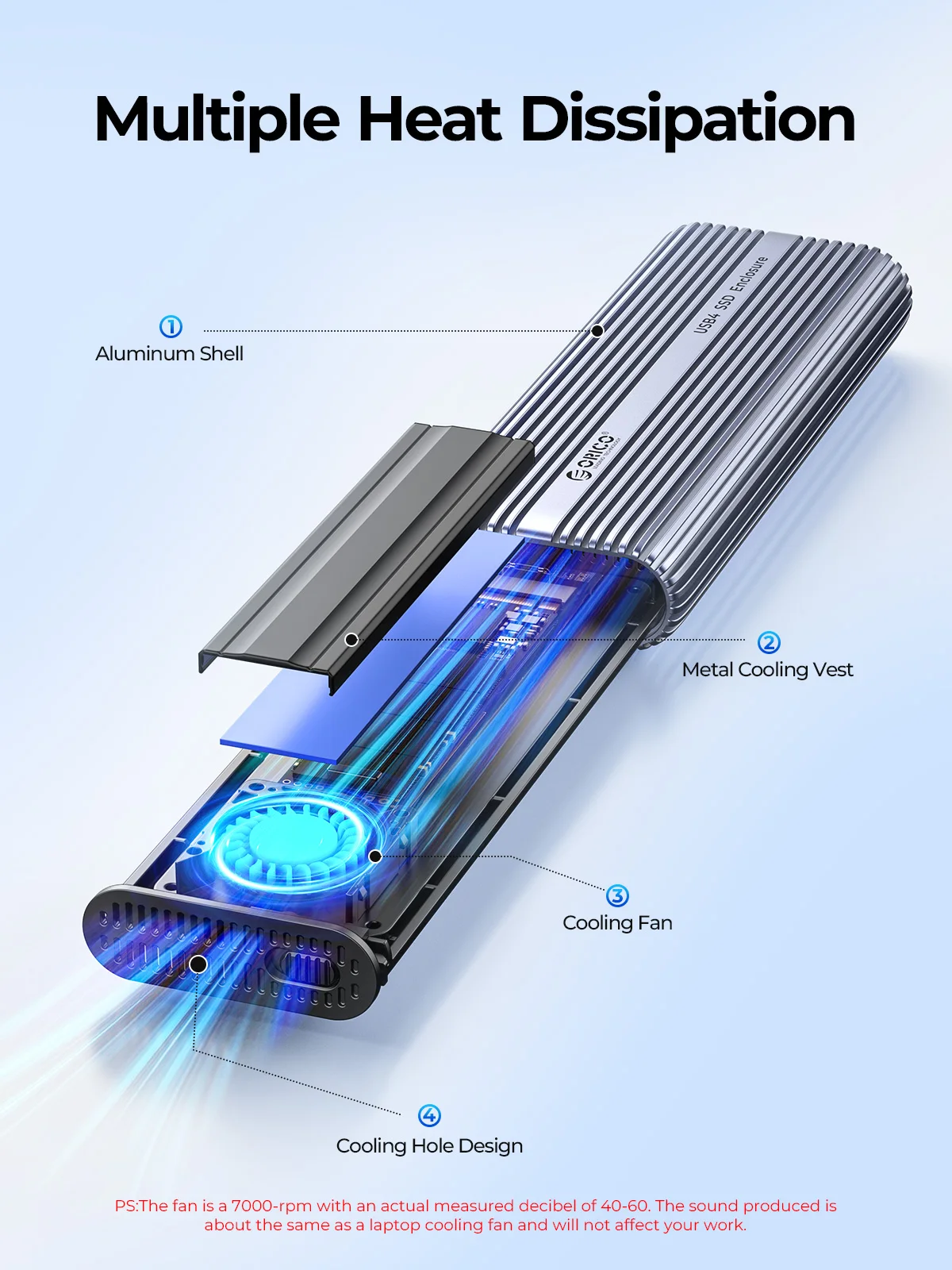 ORICO 40Gbps M.2 NVMe SSD Encl - 8Tb M2 Nvme Ssd 评论和价格